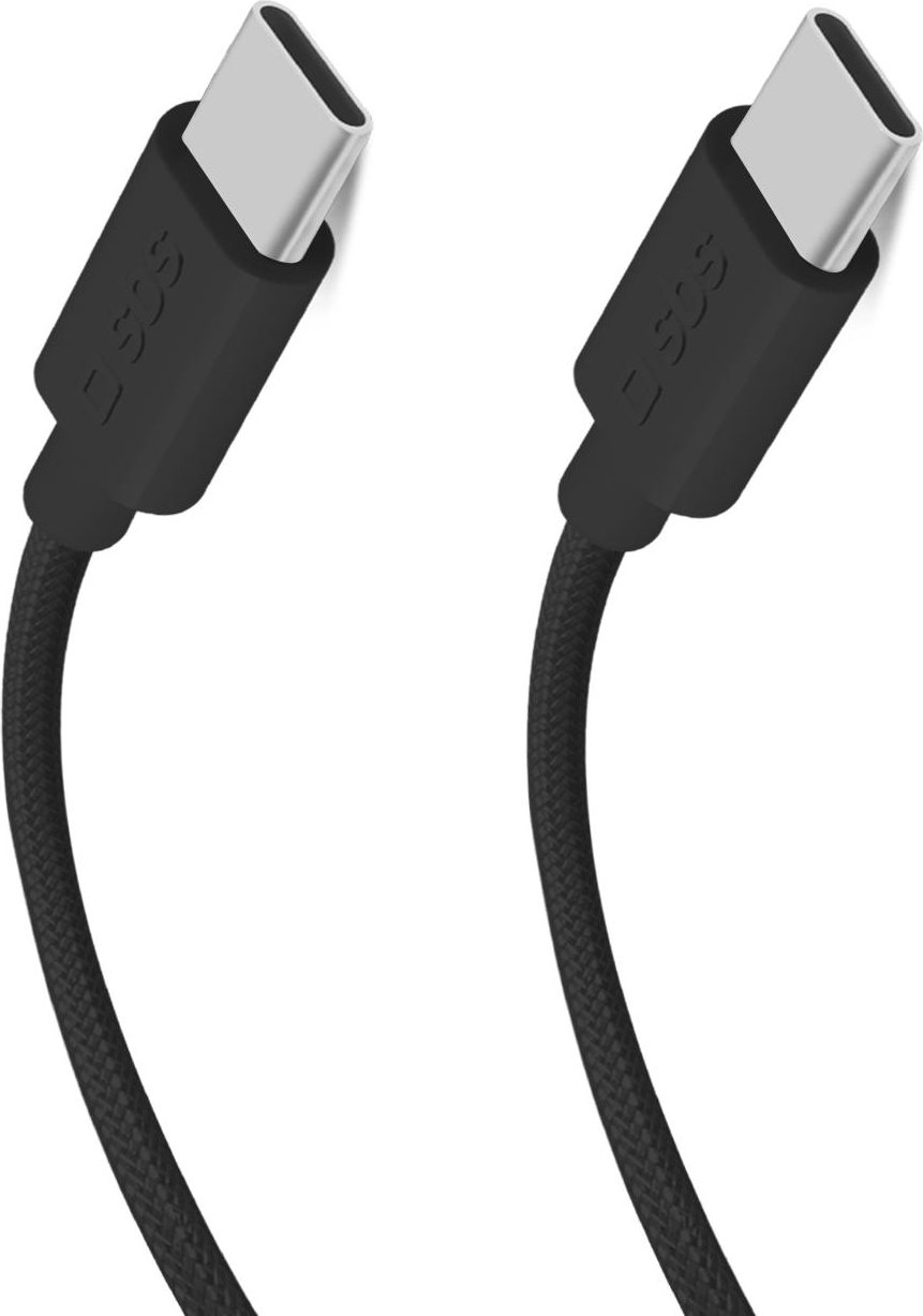 USB-C - USB-C-Textilkabel mit Kabelhalter, 1,5 Meter (TECABLETISSUETCCK)
