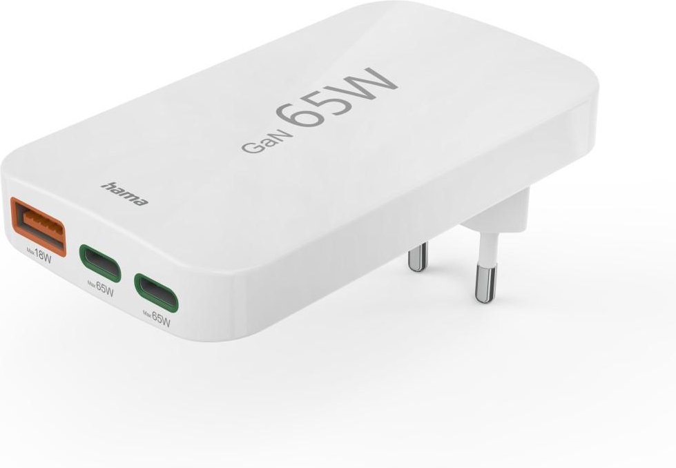 Universal-USB-C-Notebook-Netzteil, flaches Ladegerät, GaN, PD, 5-20V/65W (00200020) Laptop-Netzteil