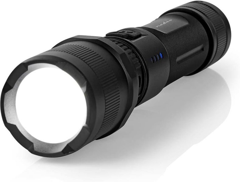 LED-Taschenlampe 10W Lith. schwarz