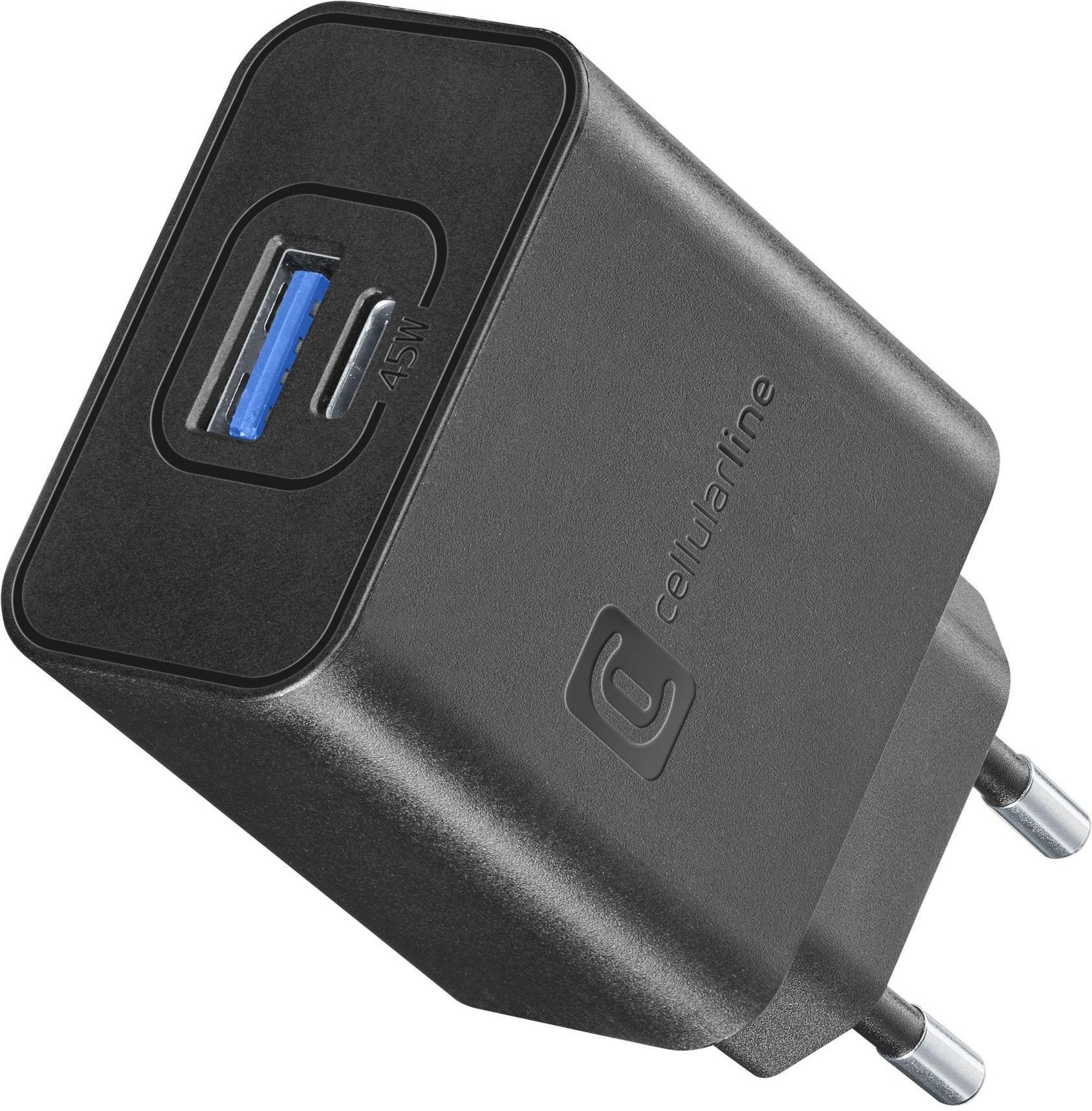 Dual Super Fast Travel Charger Multi GAN+ 45W Black (61301) Ladegerät (USB-A + USB-C)