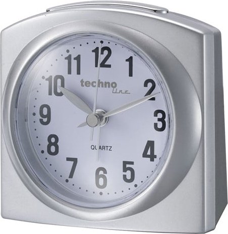 Quarzwecker Modell L silber