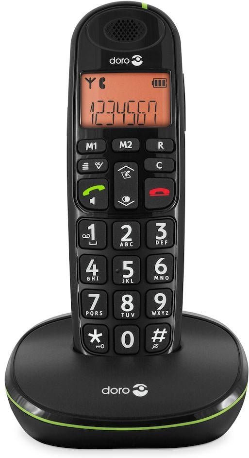 PhoneEasy 100w Schwarz Schnurloses Telefon