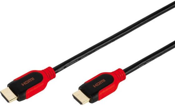 High Speed HDMI® Kabel mit Ethernet, 1,5 m rot (42955)