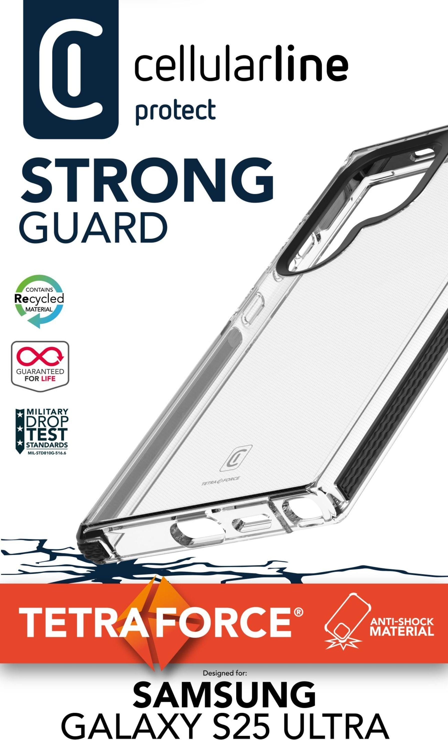 Hard Case Tetra Force Strong Guard für Samsung S25 Ultra Clear (61026)