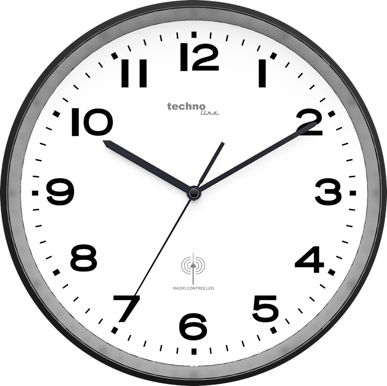 8500 schwarz Funkwanduhr