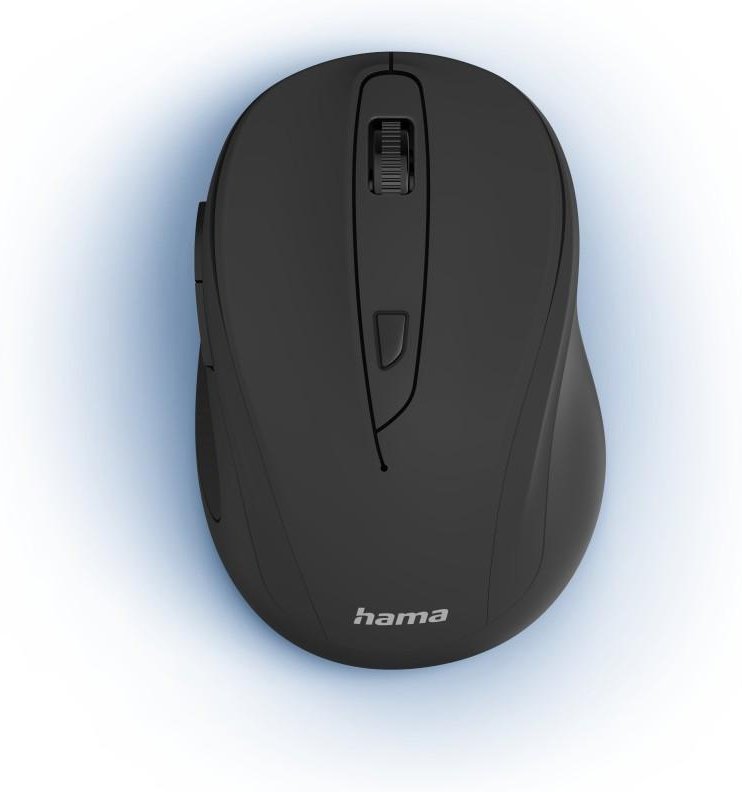 Optische 6-Tasten-Funkmaus "MW-400 V2", ergonomisch, USB-Empf., Schwarz (00173026)