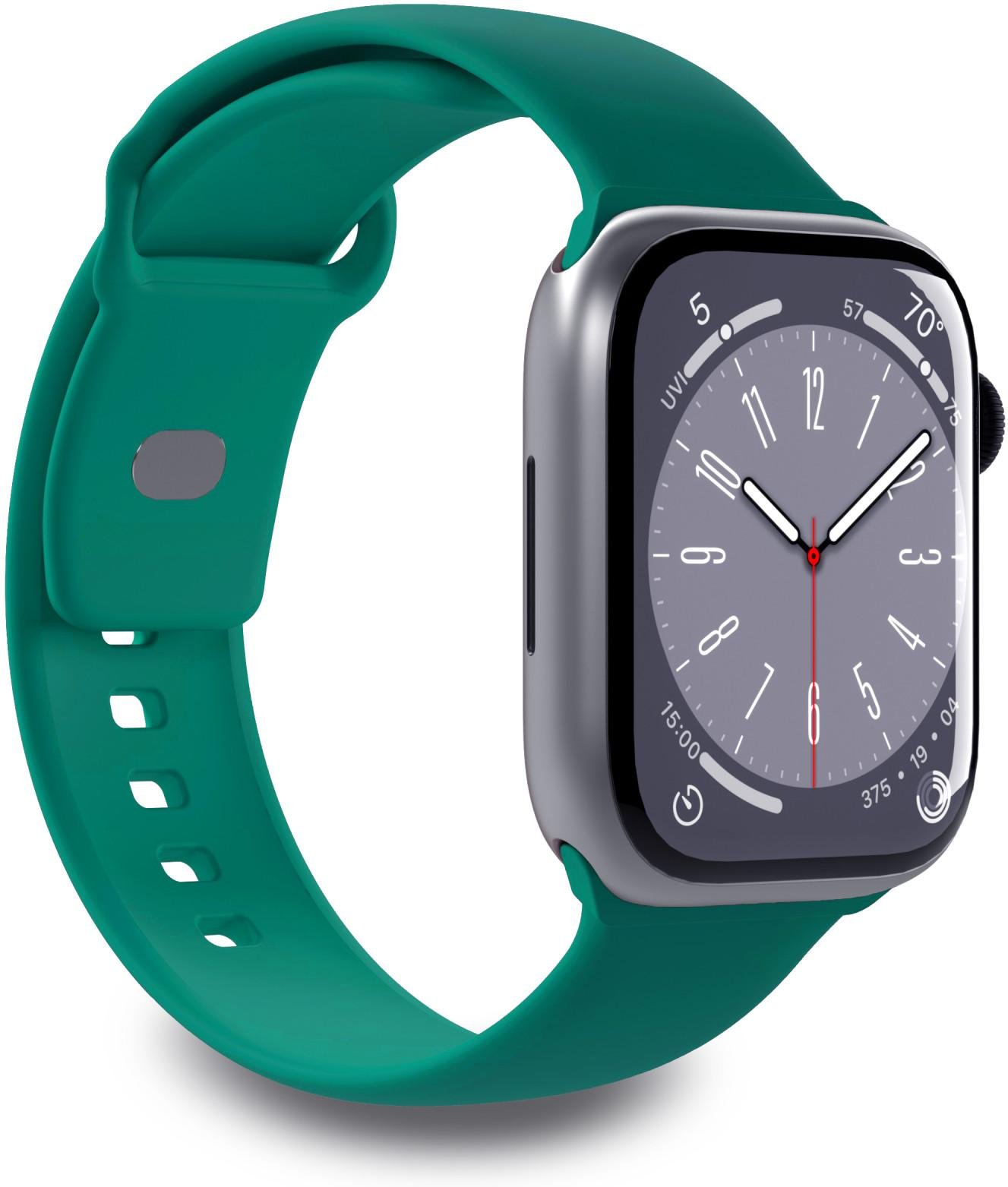 Elastisches Armband für Apple Watch 38/40/41 mm, Dunkelgrün