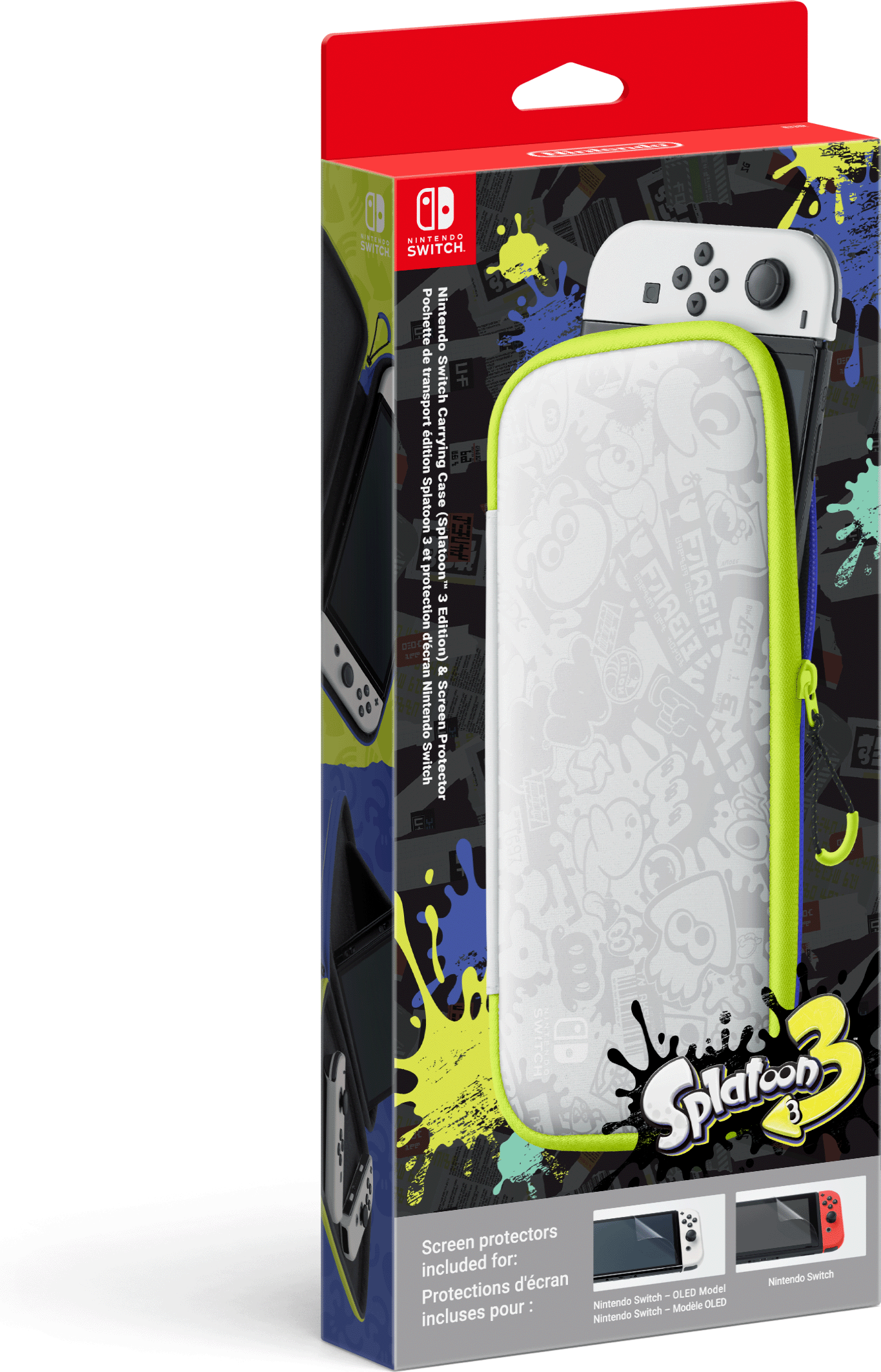 Switch-Tasche Splatoon 3-Edition & -Schutzfolie