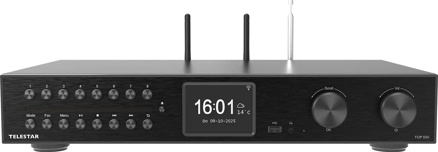 TOP 550 HiFi-All-in-One-System schwarz