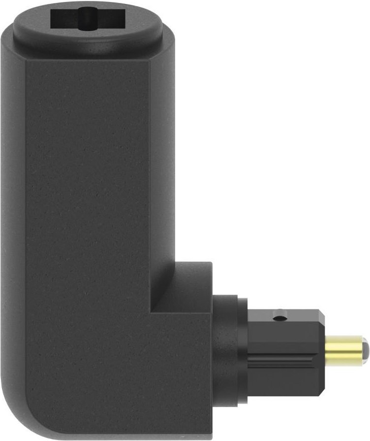 ODT-Adapter, Toslink-Stecker - Toslink-Kupplung, vergoldet, 90° (00205177)