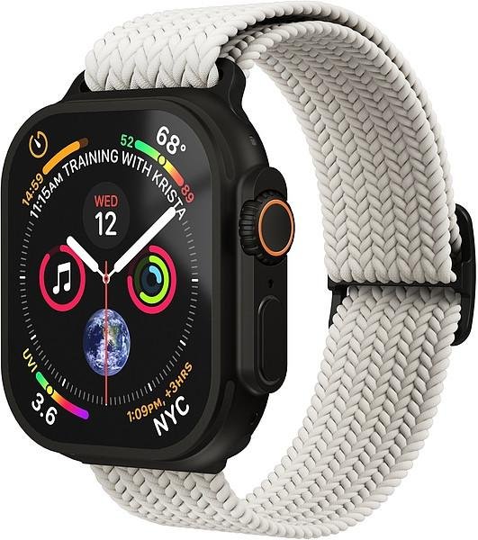 Watch Straps - Woven Loop - Armband für Apple Watch 44 / 45 / 46 / 49mm, One Size, Cream Black