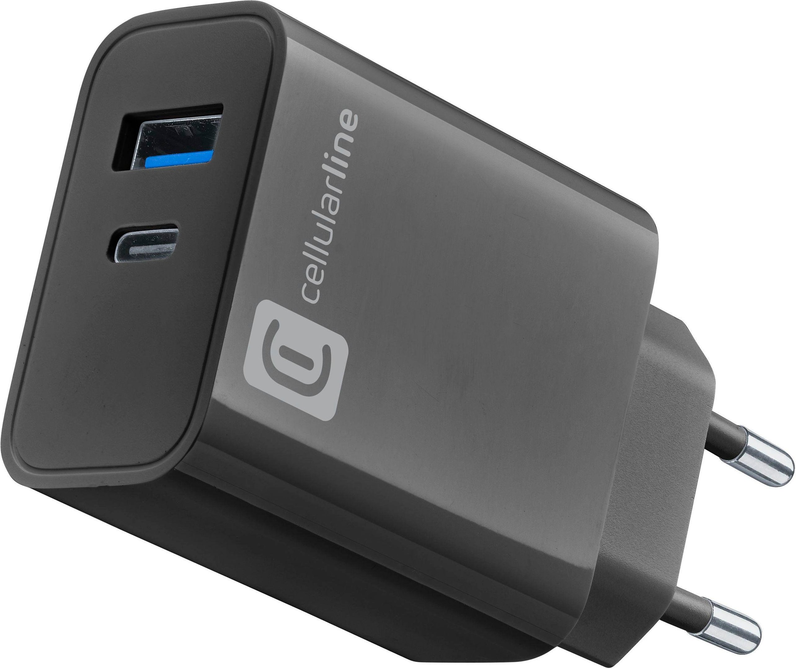 USB Charger Multipower 32W 2 Ports Black (60759)