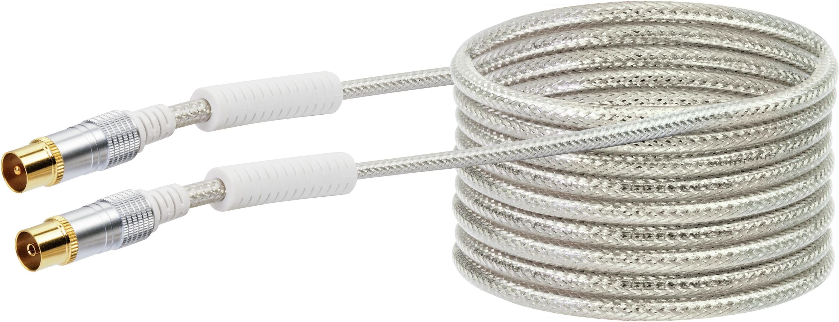 Antennen Anschlusskabel (110 dB) KVKHD100S - IEC, mit Ferritkern, 10m