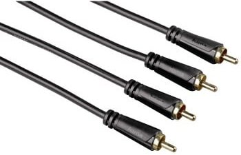 Audio-Kabel, 2 Cinch-Stecker - 2 Cinch-Stecker, vergoldet, 3,0 m (00122283)