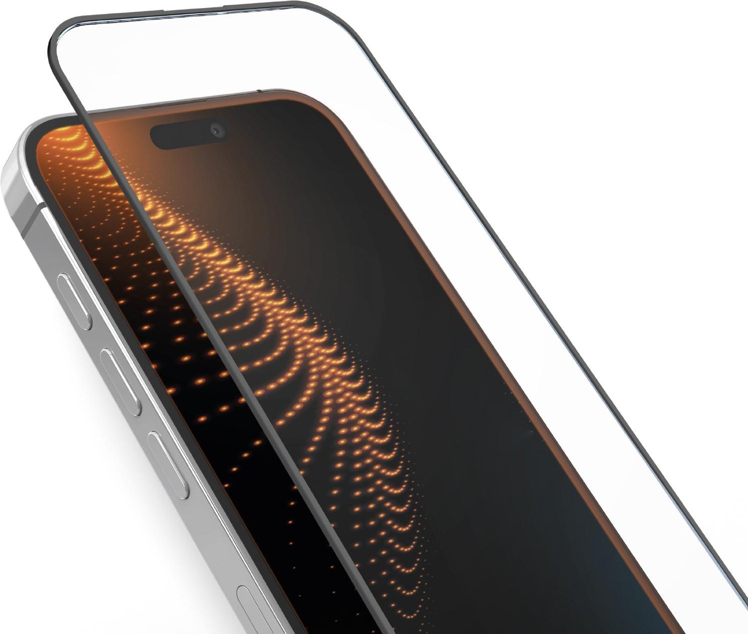 Extrem widerstandsfähiges Glas für iPhone 15 mit D3O-Technologie, Transparent