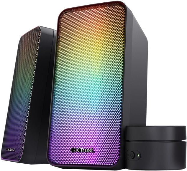 GXT 611 Wezz Beleuchtetes 2.0 RGB-Lautsprecherset - Schwarz