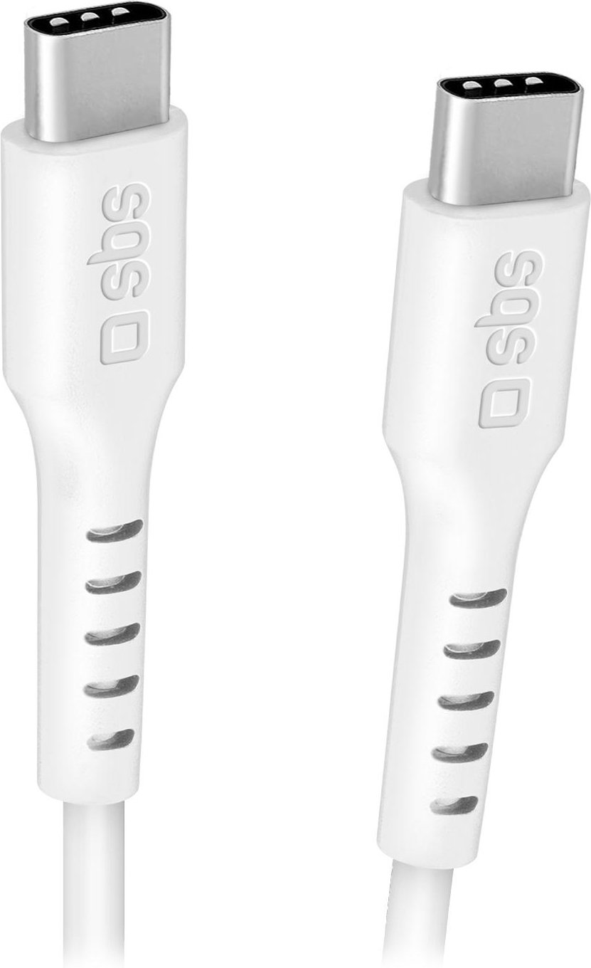 Daten- und Ladekabel USB-C auf USB-C mit bis zu 240 Watt Leistung, Weiß