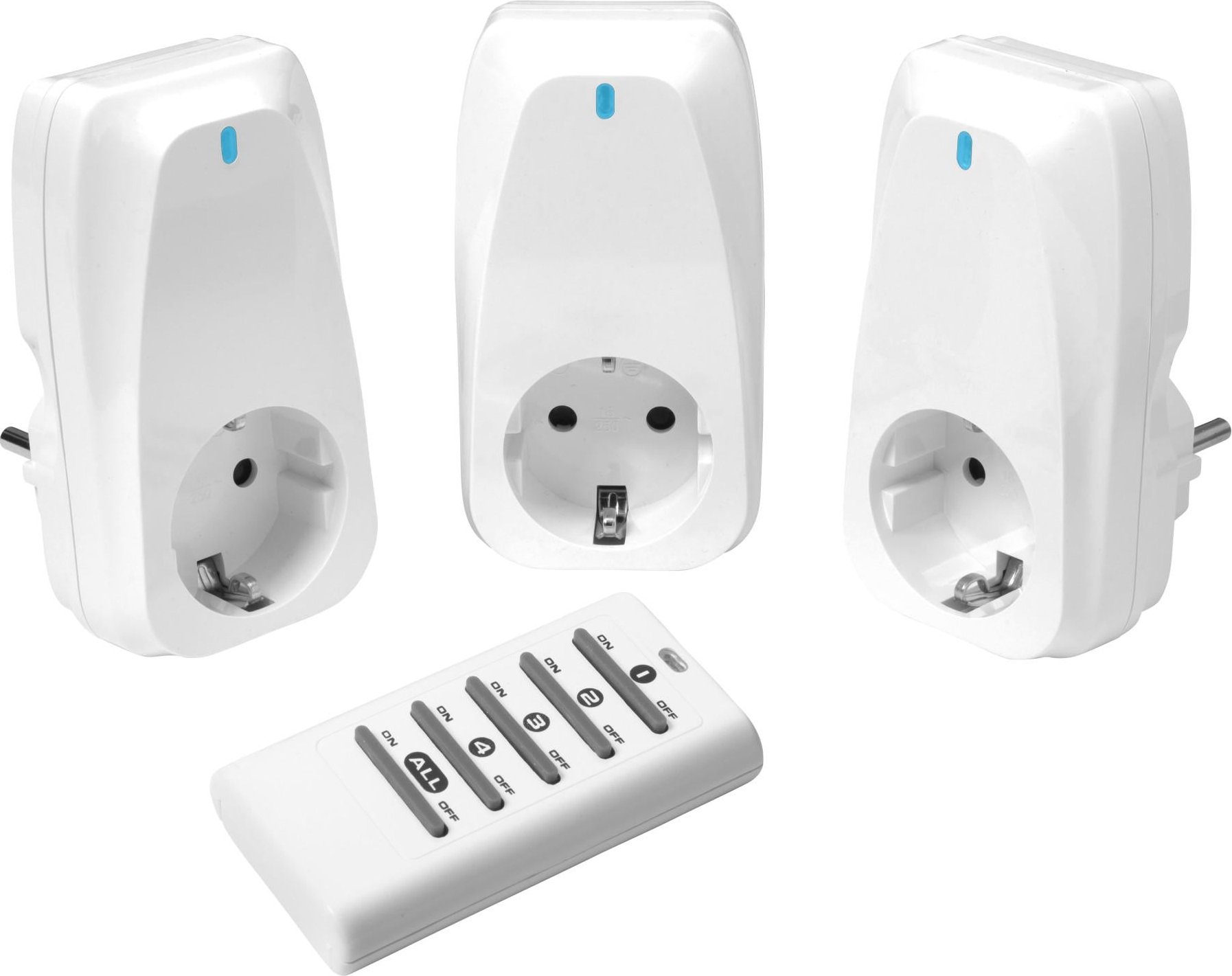 Funksteckerset 3fach, vorprogrammiert, 1.150W, weiss (61172)