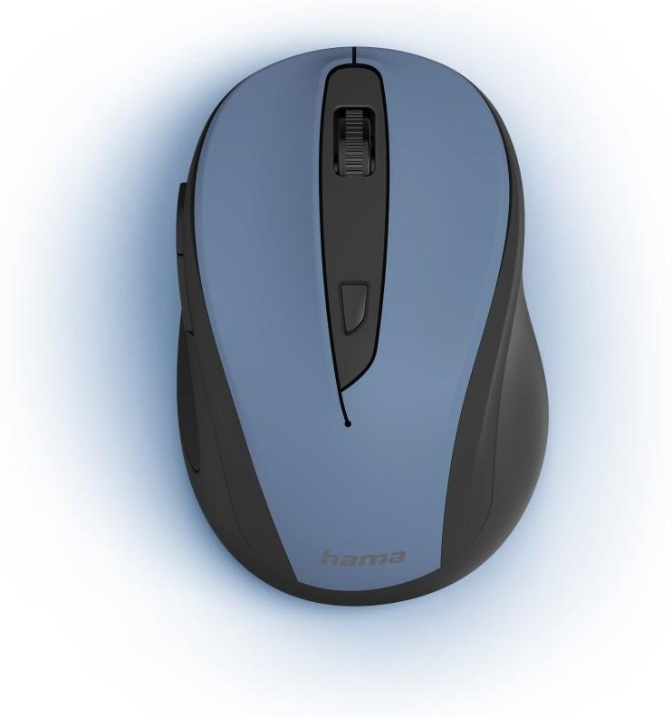 Optische 6-Tasten-Funkmaus "MW-400 V2", ergonomisch, USB-Empf., Denim (00173027)