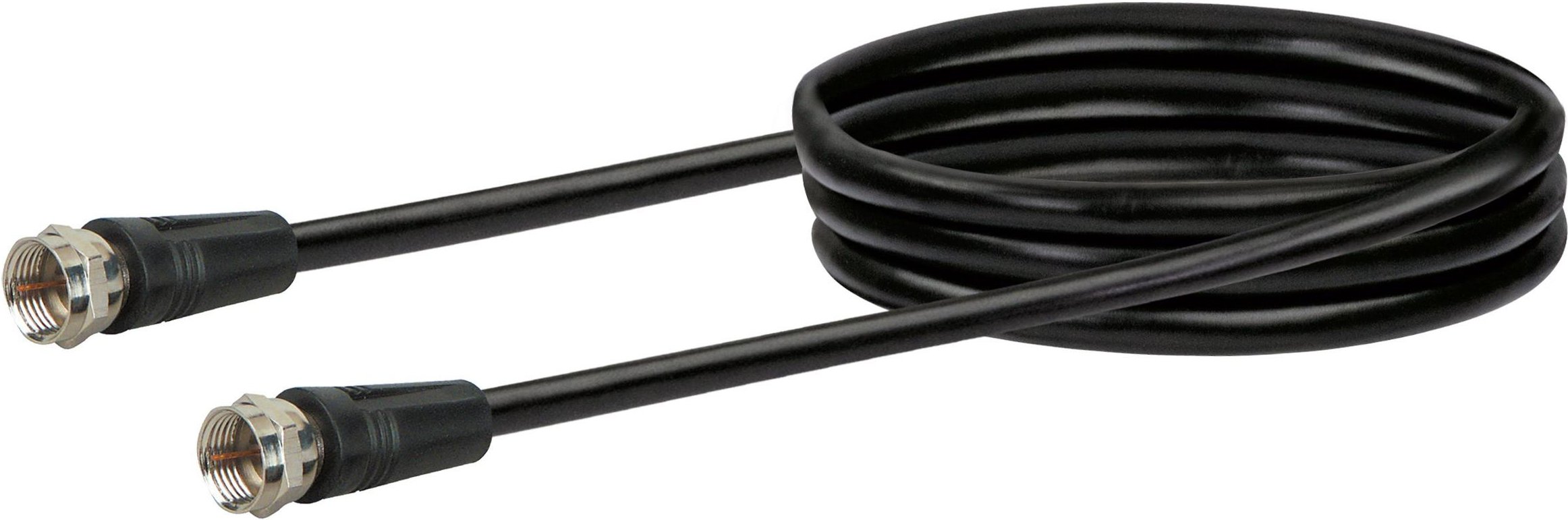 SAT Anschlusskabel (75 dB) KVC15 - F-Stecker, 1,5m, schwarz