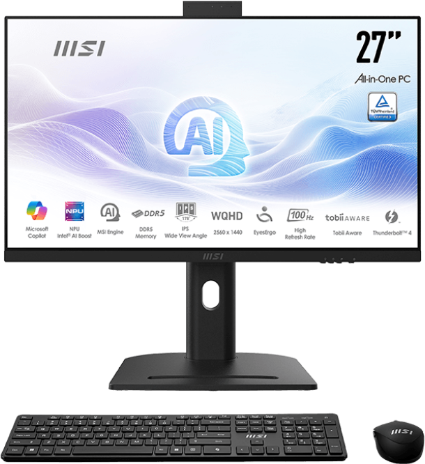Modern AM273QP AI 1UMG-220DE, Schwarz, 27 Zoll, WQHD, Intel Core Ultra 7 155H, 32 GB, 1 TB SSD