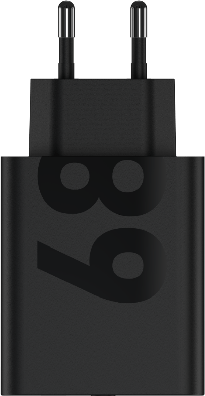 68W-TurboPower™-Ladegerät, Schwarz inklusive USB-C Kabel, 1 m