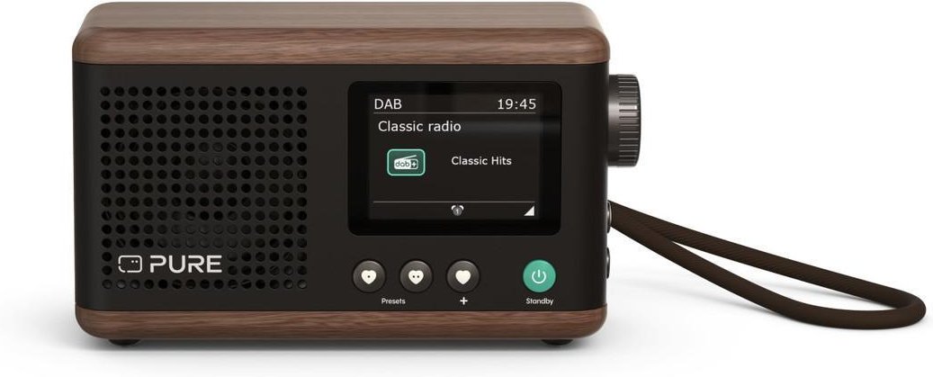 DAB+ Radio Classic Mini schwarz/walnuss