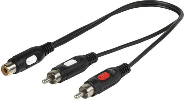 Y-Adapter Cinch / 2x Cinch, 0,2m (46025)