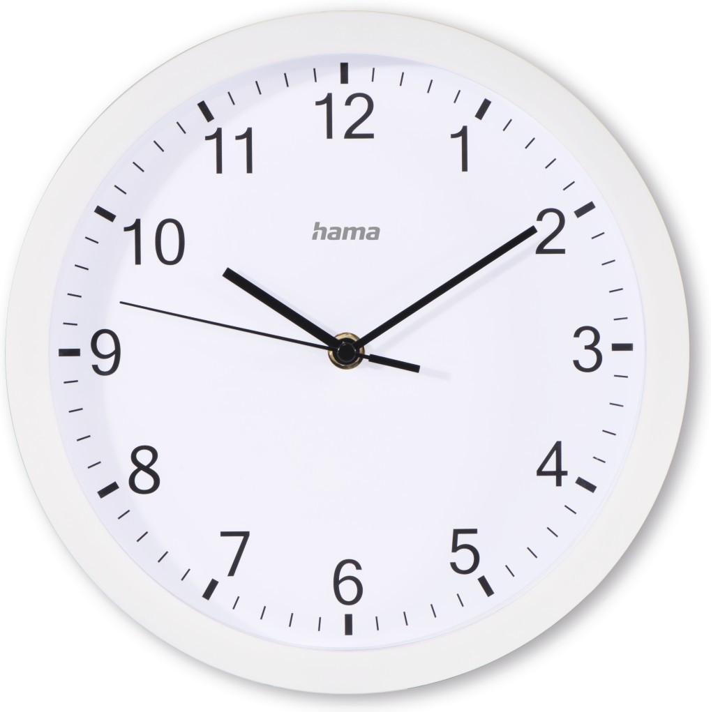 Wanduhr "Elba", Ø 25 cm, ohne Ticken, Weiß (00185864)