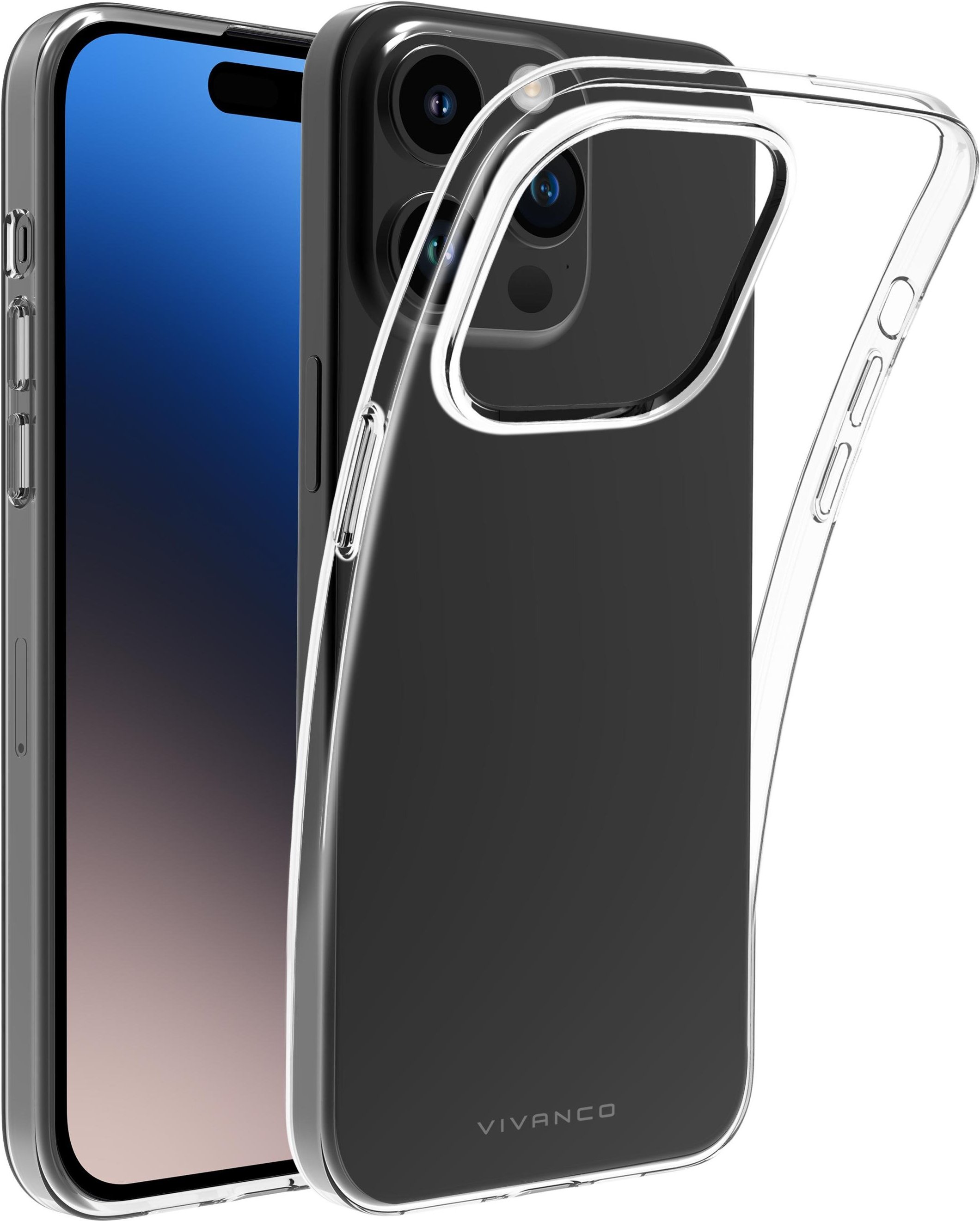 Super Slim Cover für iPhone 15 Pro, transparent (63903) Handyhülle