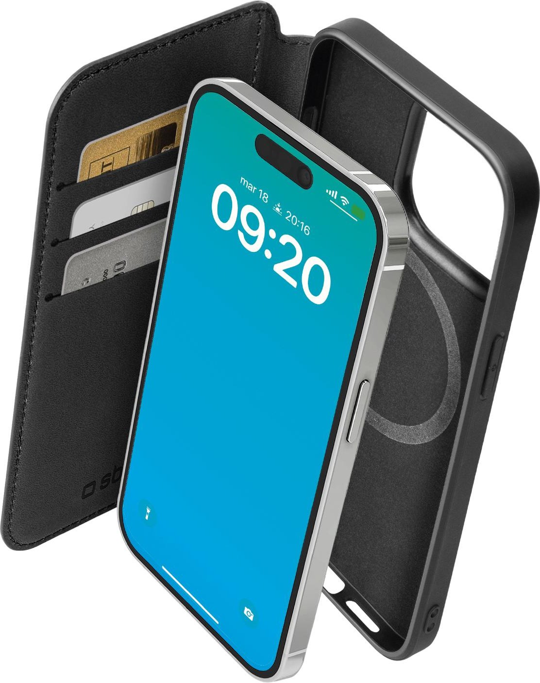 Aufklappbare Hülle kompatibel mit MagSafe iPhone 15 Pro