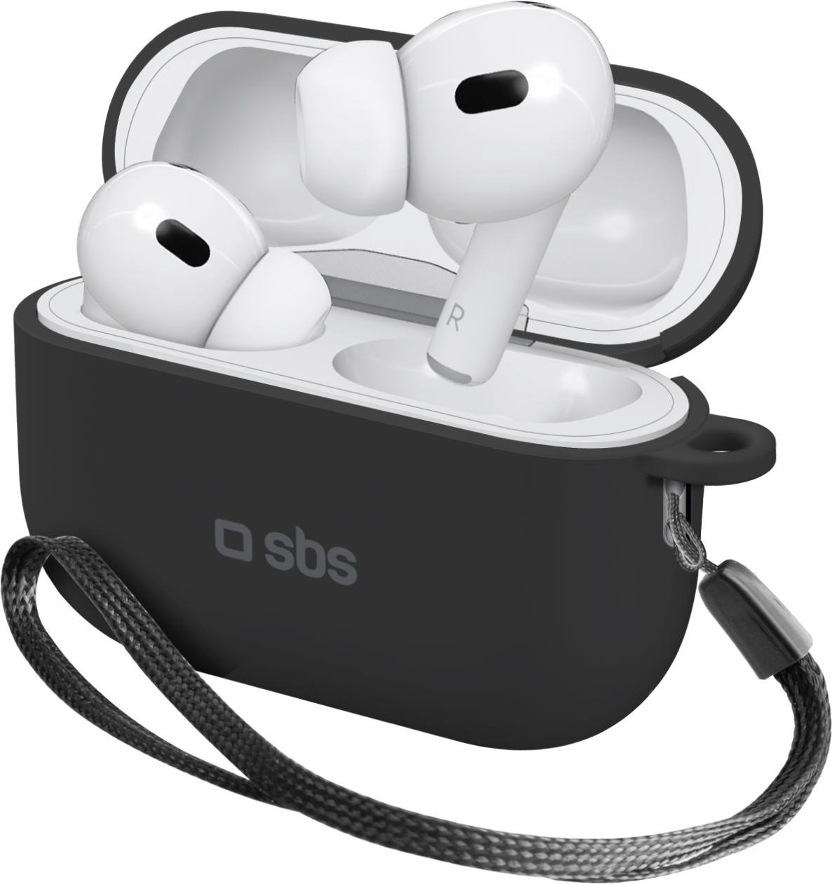 Silikon-Etui für Apple AirPods Pro 2, Schwarz