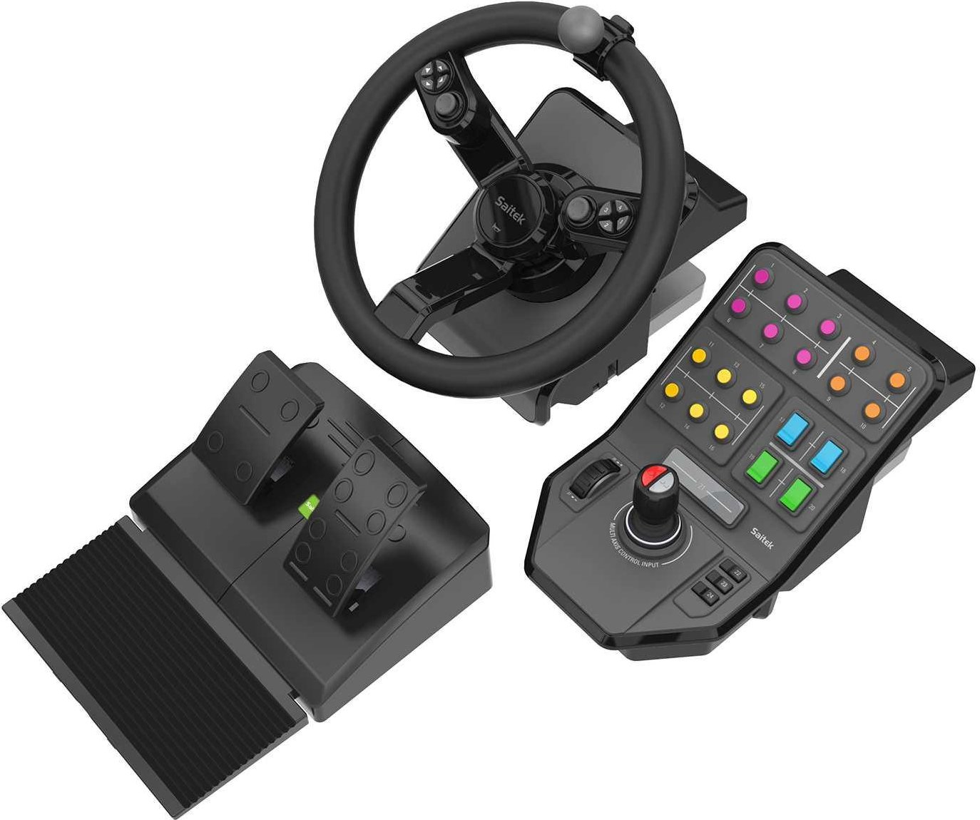 G Saitek Heavy Equipment Bundle Farm Sim Controller Gaming-Lenkrad