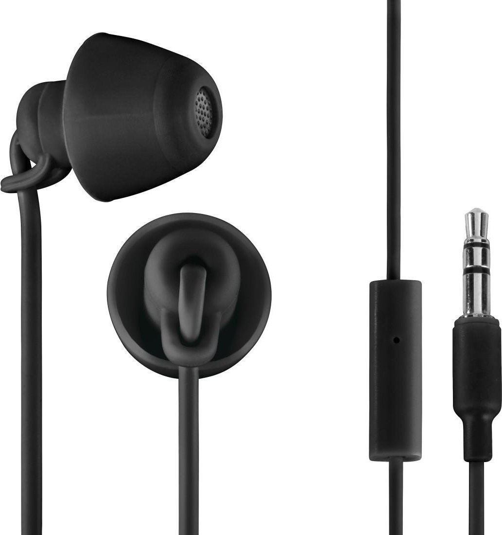 EAR3008BK Kopfhörer "Piccolino", In-Ear, Mikrofon, ultraleicht, Schwarz (00132632)