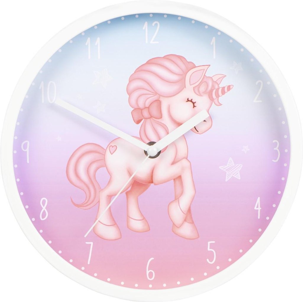 Thumbnail - Kinder-Wanduhr "Magical Unicorn", Ø 25 cm, geräuscharm (00186426)