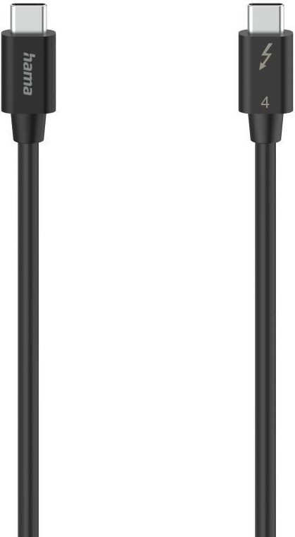 Thunderbolt-4-Kabel "USB-C", 40 Gbit/s, 5 A, 100 W, Ultra-HD 8K, 0,80 m (00200659)