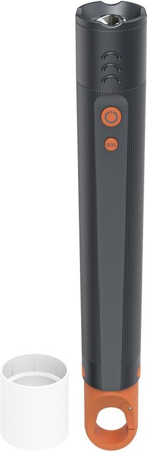 LED-Taschenlampe "FLX1000", Batterien, stoßfest, Alu, 4 Modi + SOS, Zoom (00228606)