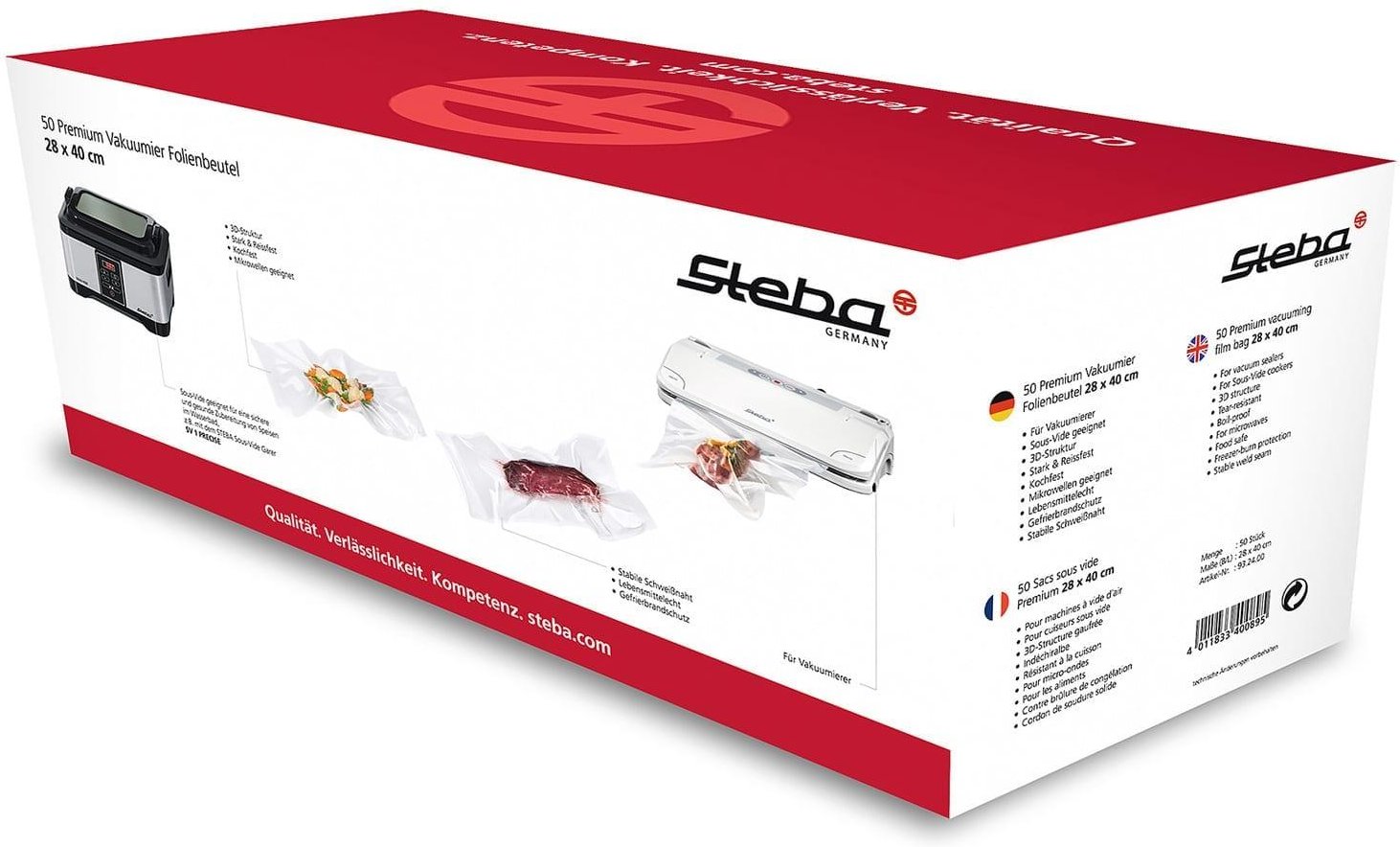 Premium-Vakuumier Folienbeutel 932400 28 x 40
