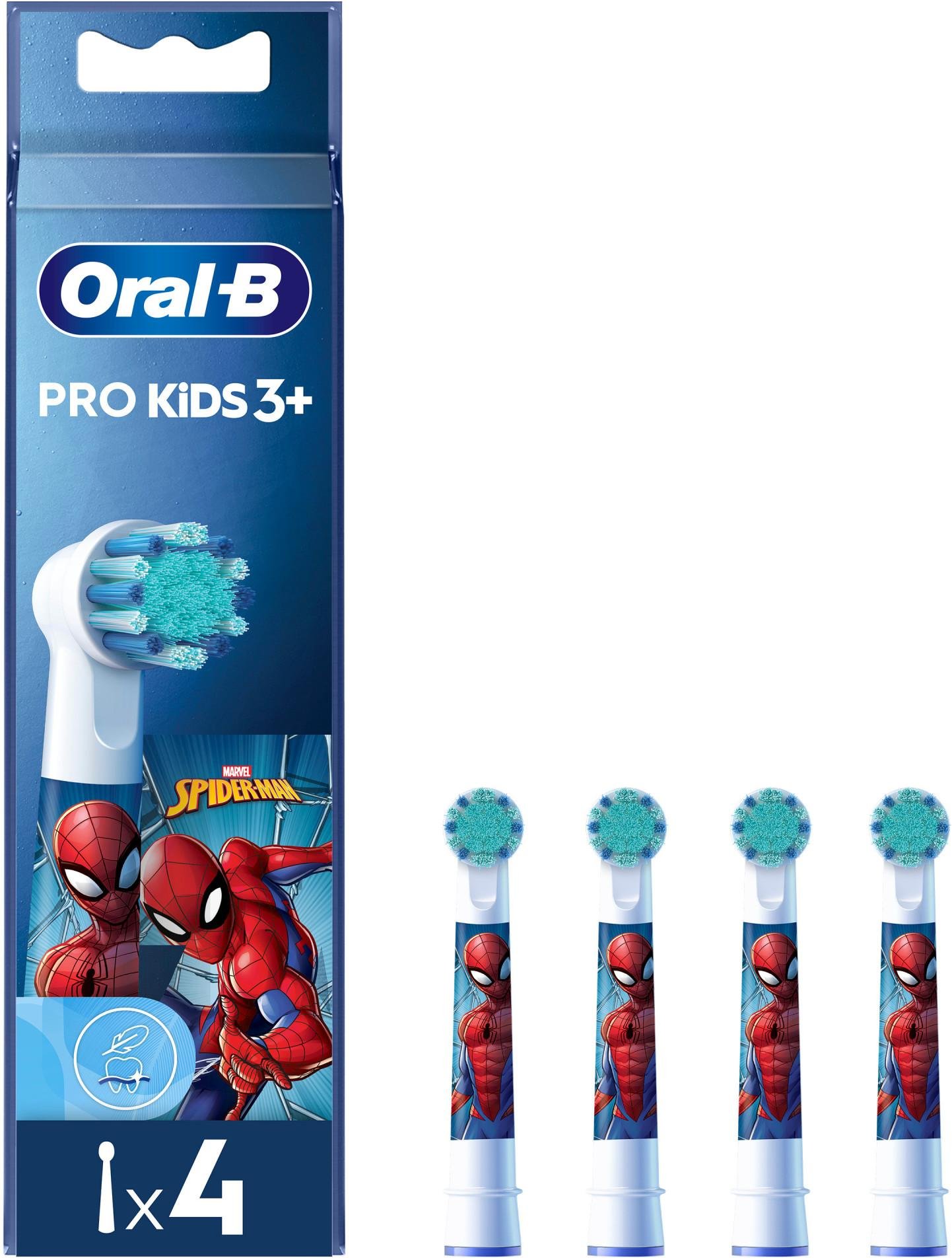 Pro Kids Aufsteckbürsten, 4 Stück, Spiderman