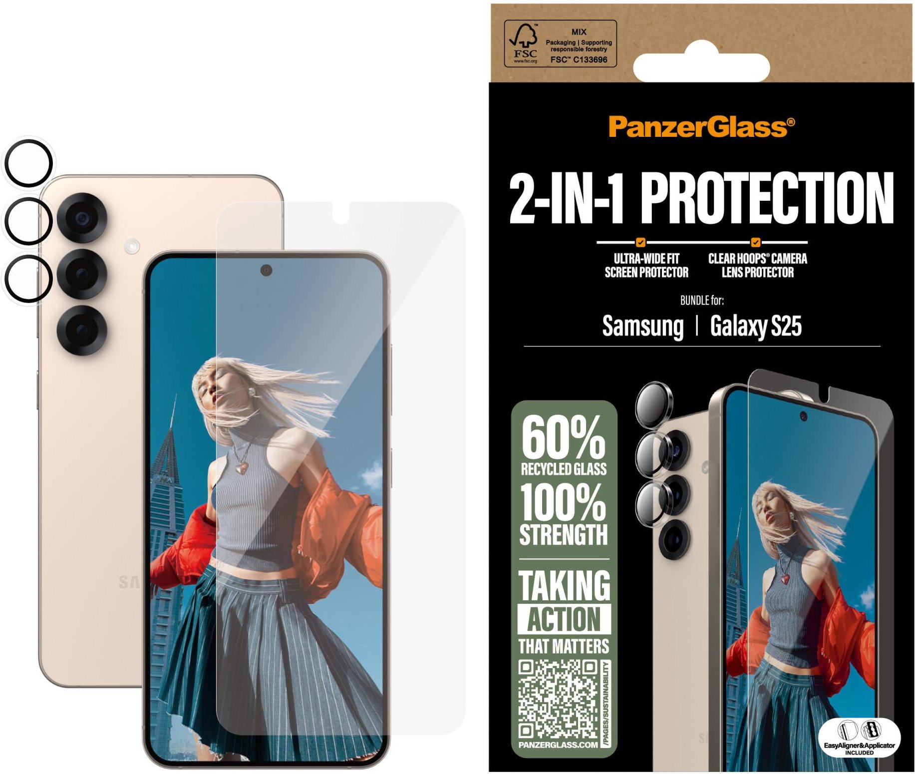 2-in-1 Protection Bundle Samsung Galaxy S25