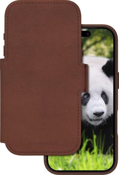 Lynge MS - iPhone 17 Pro - Full-grain leather - Dark Tan Handyhülle