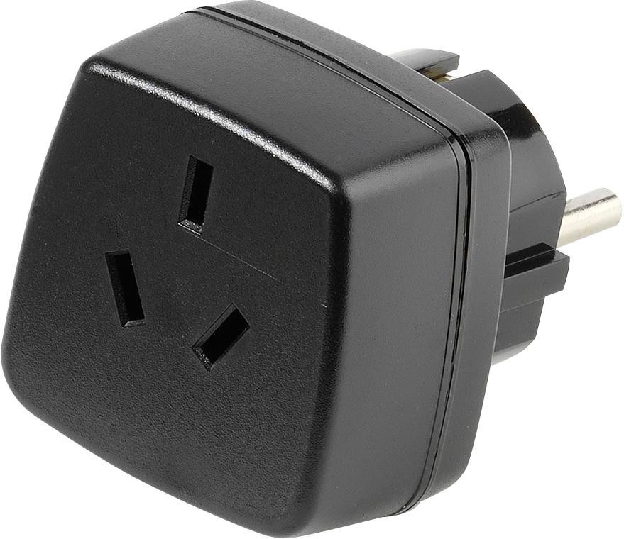 Reisestecker Australien & China, Buchse - Schuko Stecker (28692)