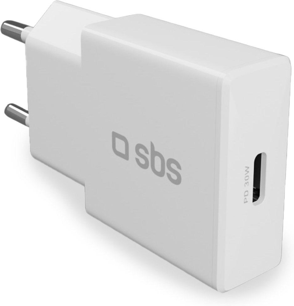 Ultraflaches 30-W-Ladegerät mit Power Delivery, Weiß