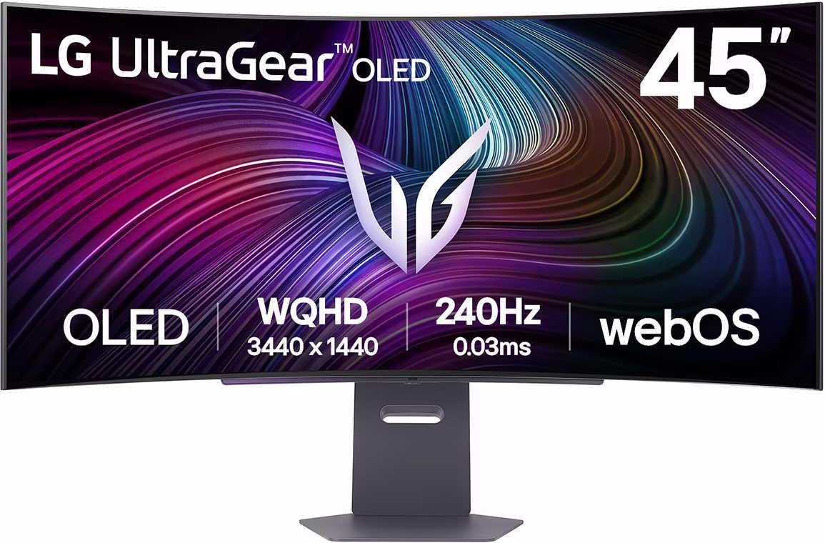 UltraGear Curved Smart-Gaming-Monitor, Weiß, 45 Zoll, WQHD, OLED, 240 Hz, 0,03 ms