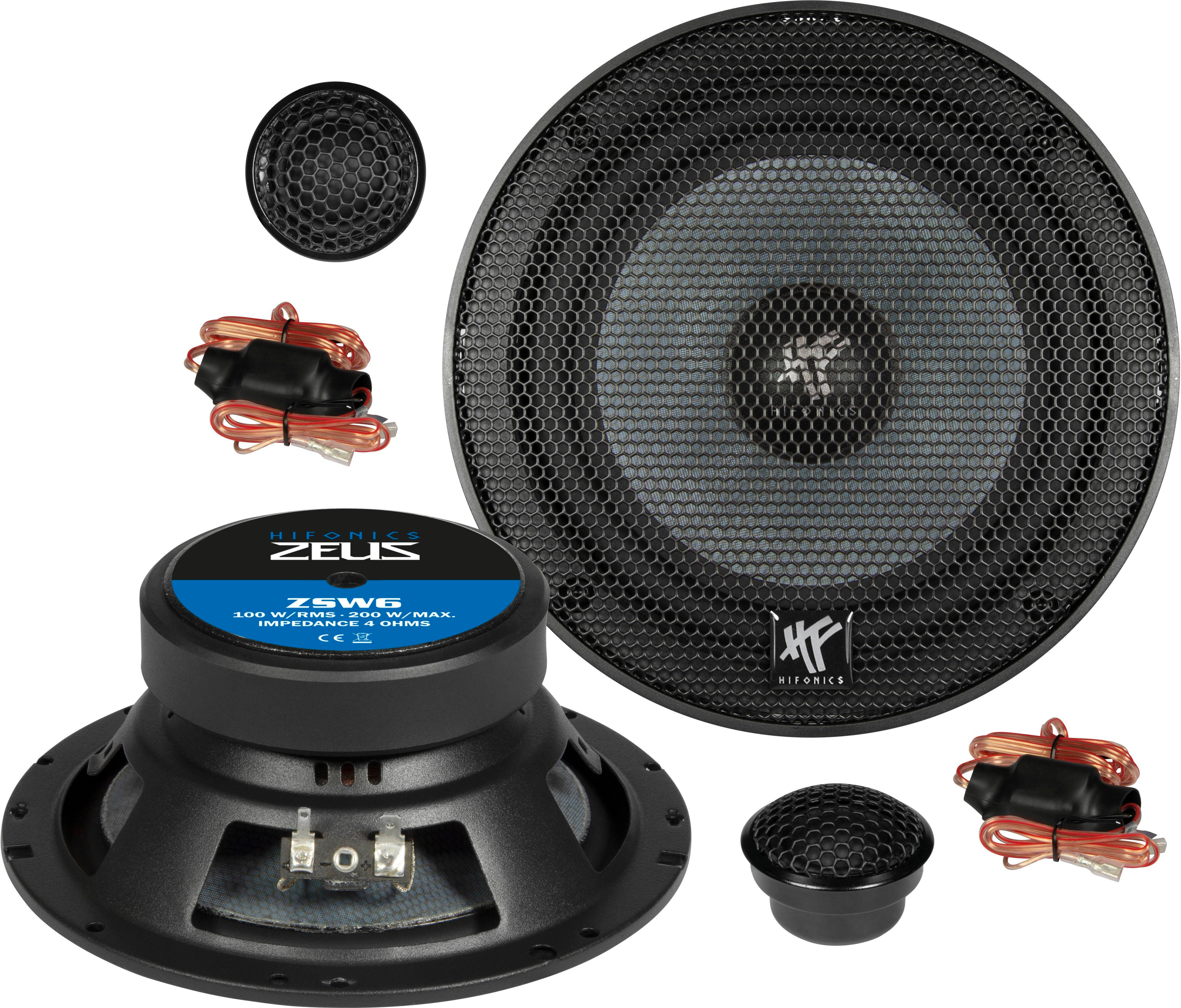 ZS6.2E Auto-Lautsprecher, 16,5 cm (6,5 Zoll) 2-Wege Komponenten-System, Schwarz