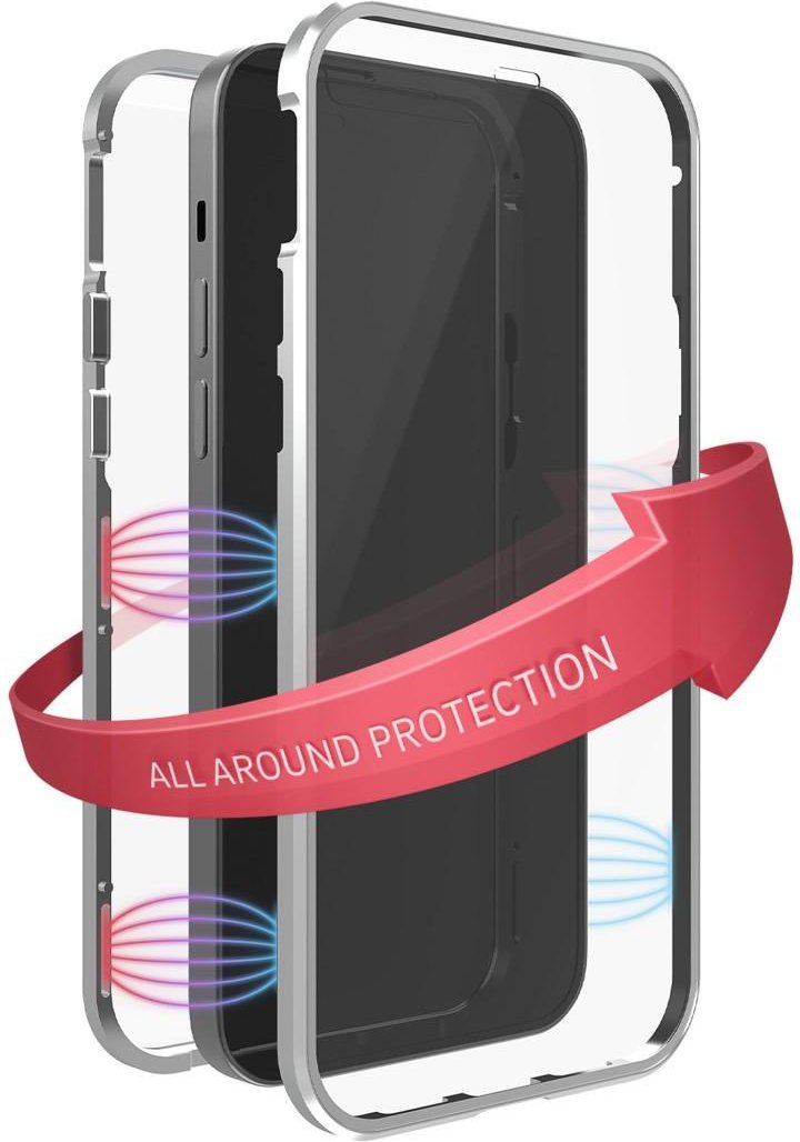 Cover "360° Glass" für Apple iPhone 13 mini, Silber (00216994) Handyhülle