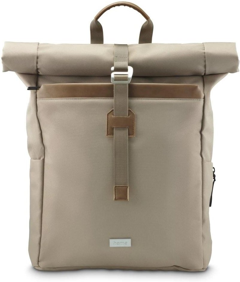 Laptop-Rucksack "Silvan", Rolltop, nachhaltig, bis 41 cm (16.2"), Beige (00222025)