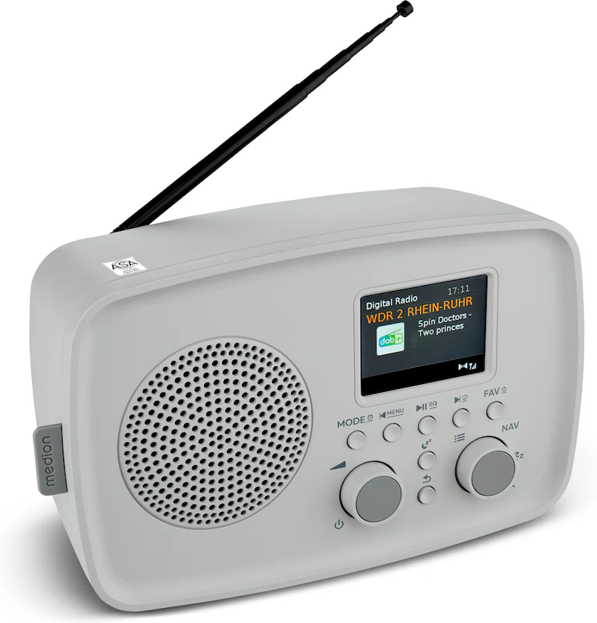LIFE DAB+ Radio DRE-1 (MD89288) grau DAB+ Radio