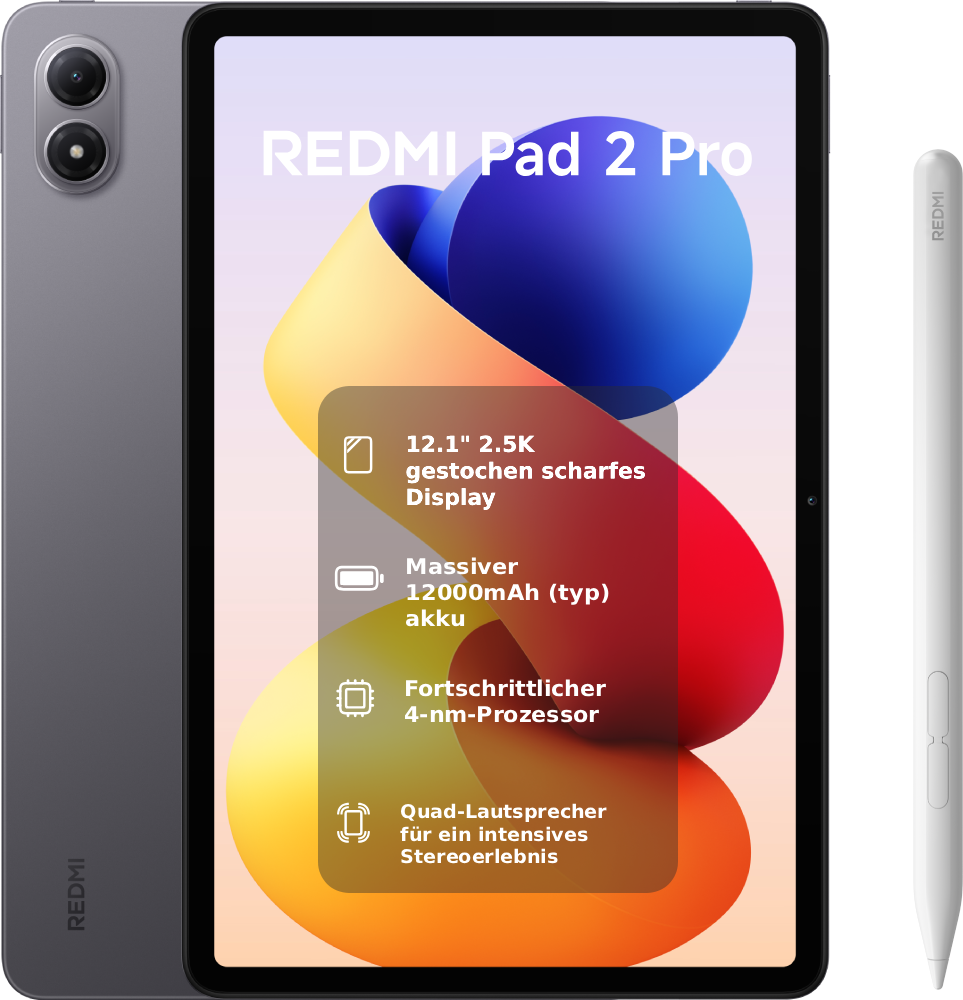 Redmi Pad 2 Pro 11 Zoll, 128 GB, Graphite Gray