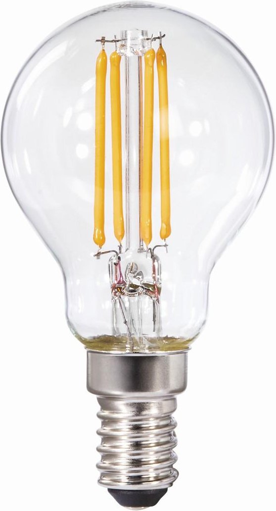 LED-Filament, E14, 470lm ersetzt 40W, Tropfenlampe, Warmweiß (00112835)